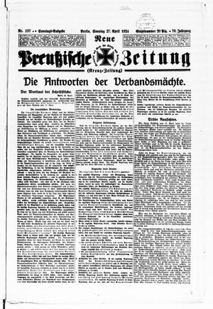 Neue preußische Zeitung vom 27.04.1924