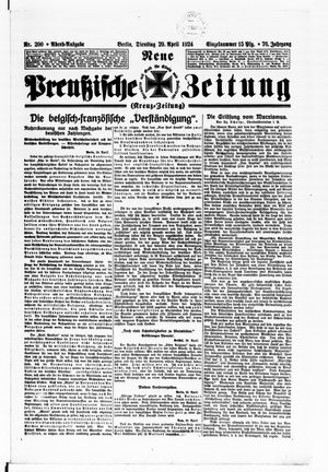 Neue preußische Zeitung vom 29.04.1924