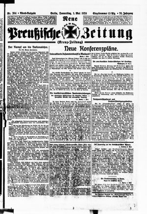 Neue preußische Zeitung vom 01.05.1924
