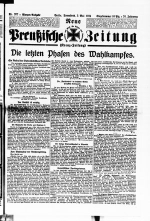 Neue preußische Zeitung vom 03.05.1924