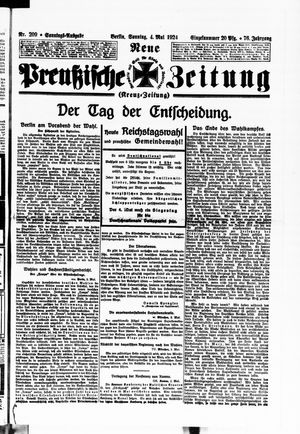 Neue preußische Zeitung vom 04.05.1924