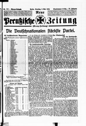 Neue preußische Zeitung vom 06.05.1924