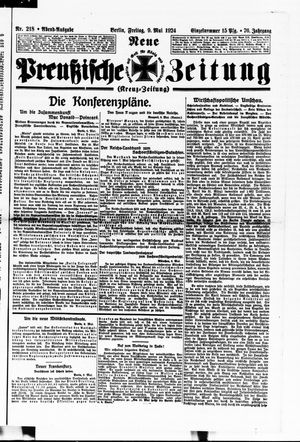 Neue preußische Zeitung vom 09.05.1924