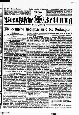 Neue preußische Zeitung vom 20.05.1924