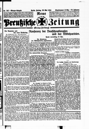 Neue preußische Zeitung vom 23.05.1924