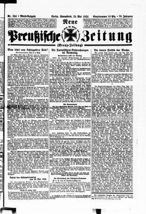 Neue preußische Zeitung vom 24.05.1924