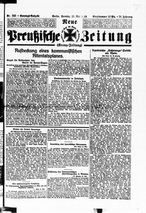 Neue preußische Zeitung vom 25.05.1924