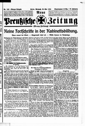 Neue preußische Zeitung vom 28.05.1924