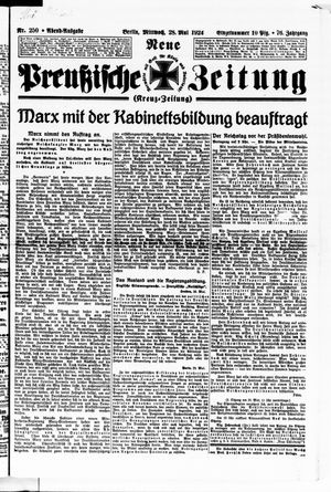 Neue preußische Zeitung vom 28.05.1924