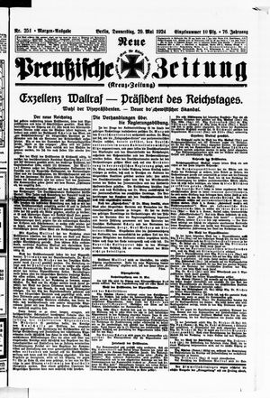 Neue preußische Zeitung vom 29.05.1924