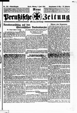 Neue preußische Zeitung vom 02.06.1924