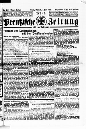 Neue preußische Zeitung vom 04.06.1924