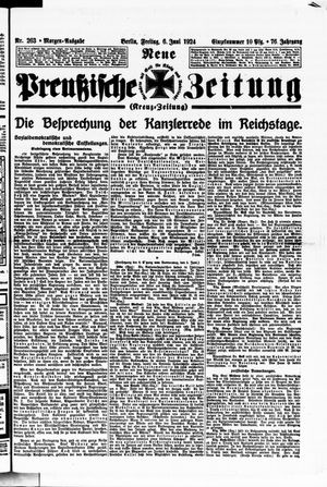 Neue preußische Zeitung vom 06.06.1924