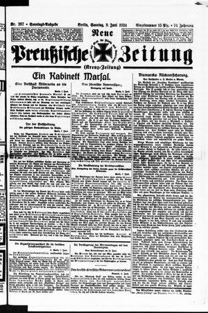 Neue preußische Zeitung vom 08.06.1924