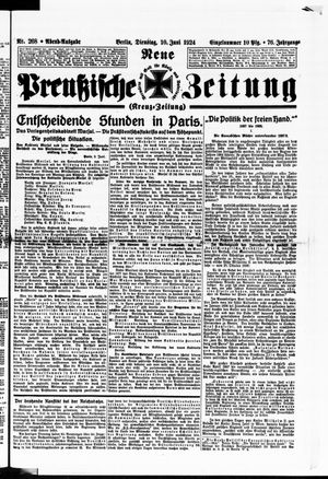 Neue preußische Zeitung vom 10.06.1924