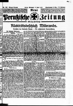 Neue preußische Zeitung vom 11.06.1924