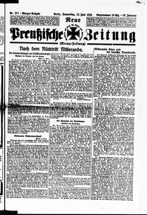 Neue preußische Zeitung vom 12.06.1924