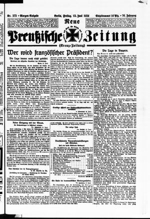 Neue preußische Zeitung vom 13.06.1924