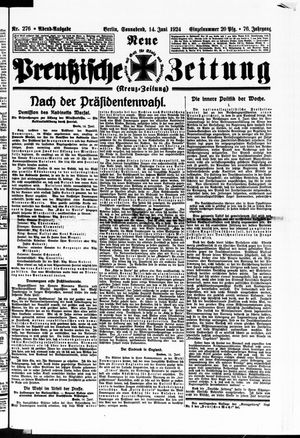 Neue preußische Zeitung vom 14.06.1924