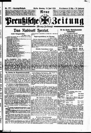 Neue preußische Zeitung vom 15.06.1924