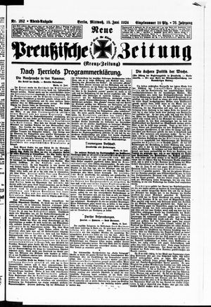 Neue preußische Zeitung vom 18.06.1924
