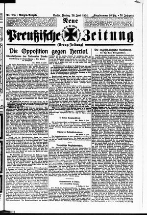 Neue preußische Zeitung vom 20.06.1924