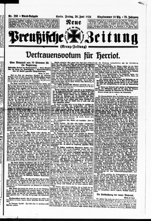 Neue preußische Zeitung vom 20.06.1924