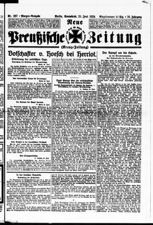 Neue preußische Zeitung vom 21.06.1924