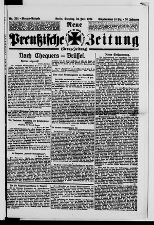 Neue preußische Zeitung vom 24.06.1924