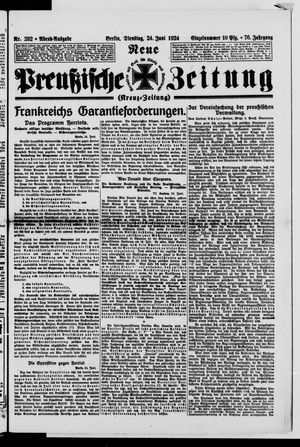 Neue preußische Zeitung vom 24.06.1924