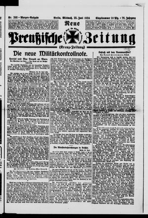 Neue preußische Zeitung vom 25.06.1924