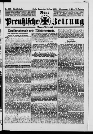 Neue preußische Zeitung vom 26.06.1924