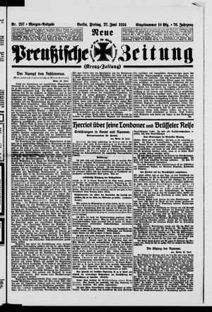 Neue preußische Zeitung vom 27.06.1924