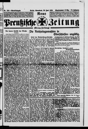 Neue preußische Zeitung vom 28.06.1924