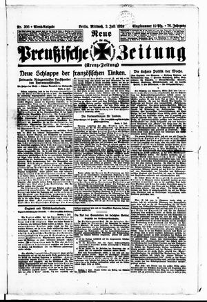 Neue preußische Zeitung vom 02.07.1924