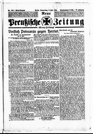 Neue preußische Zeitung vom 03.07.1924