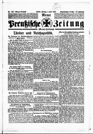 Neue preußische Zeitung vom 04.07.1924