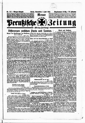 Neue preußische Zeitung vom 05.07.1924