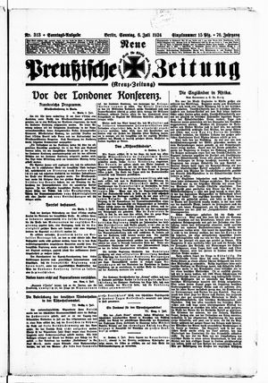 Neue preußische Zeitung vom 06.07.1924