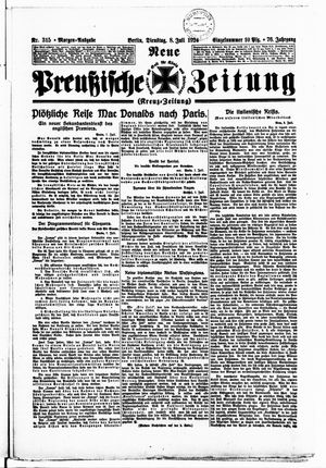 Neue preußische Zeitung vom 08.07.1924