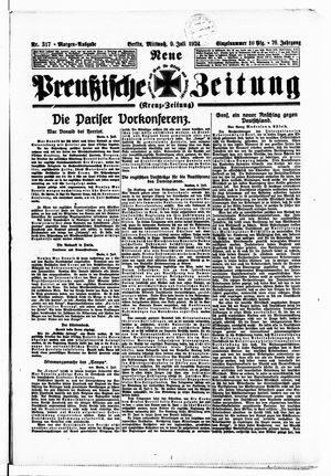 Neue preußische Zeitung on Jul 9, 1924