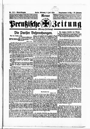 Neue preußische Zeitung on Jul 9, 1924