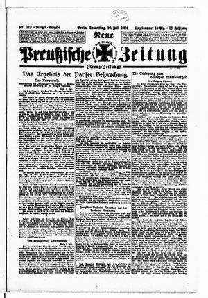 Neue preußische Zeitung vom 10.07.1924