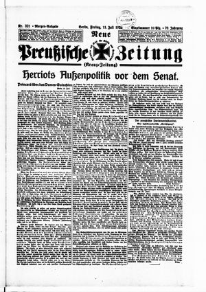 Neue preußische Zeitung vom 11.07.1924