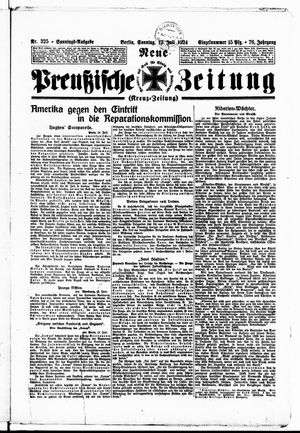 Neue preußische Zeitung vom 13.07.1924