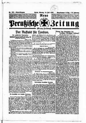 Neue preußische Zeitung vom 14.07.1924