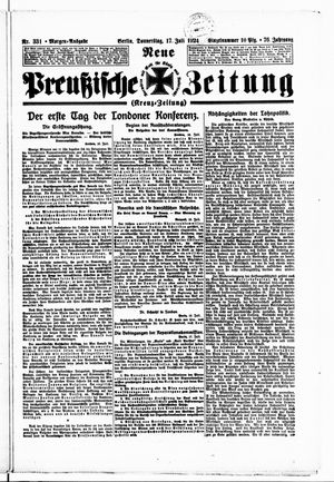 Neue preußische Zeitung vom 17.07.1924