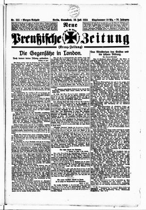 Neue preußische Zeitung vom 19.07.1924