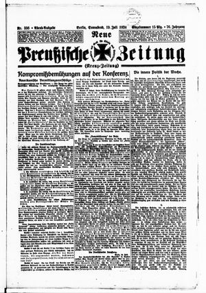 Neue preußische Zeitung vom 19.07.1924