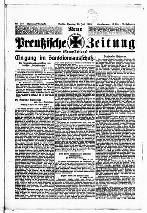 Neue preußische Zeitung vom 20.07.1924